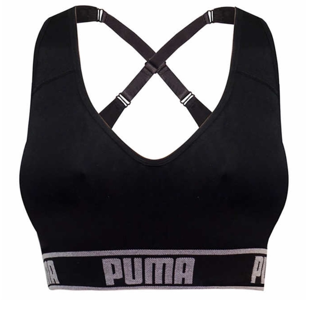 Puma Wireless Sports Bra Spandex Comfort 34 36 38 - Picture 2 of 3